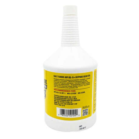 RED LINE 75W85 GL-5 GEAR OIL (1 QUART)