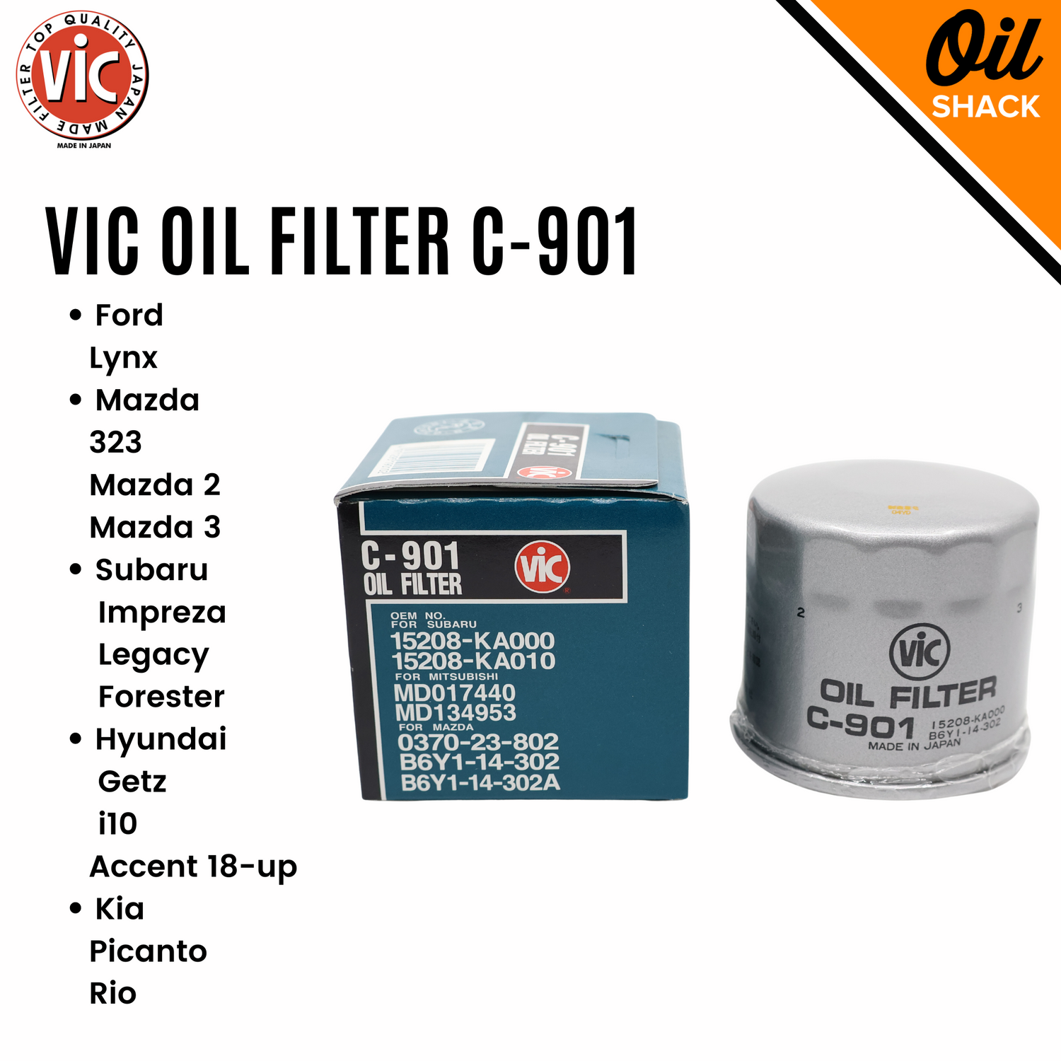 VIC OIL FILTER C901 Oil Shack