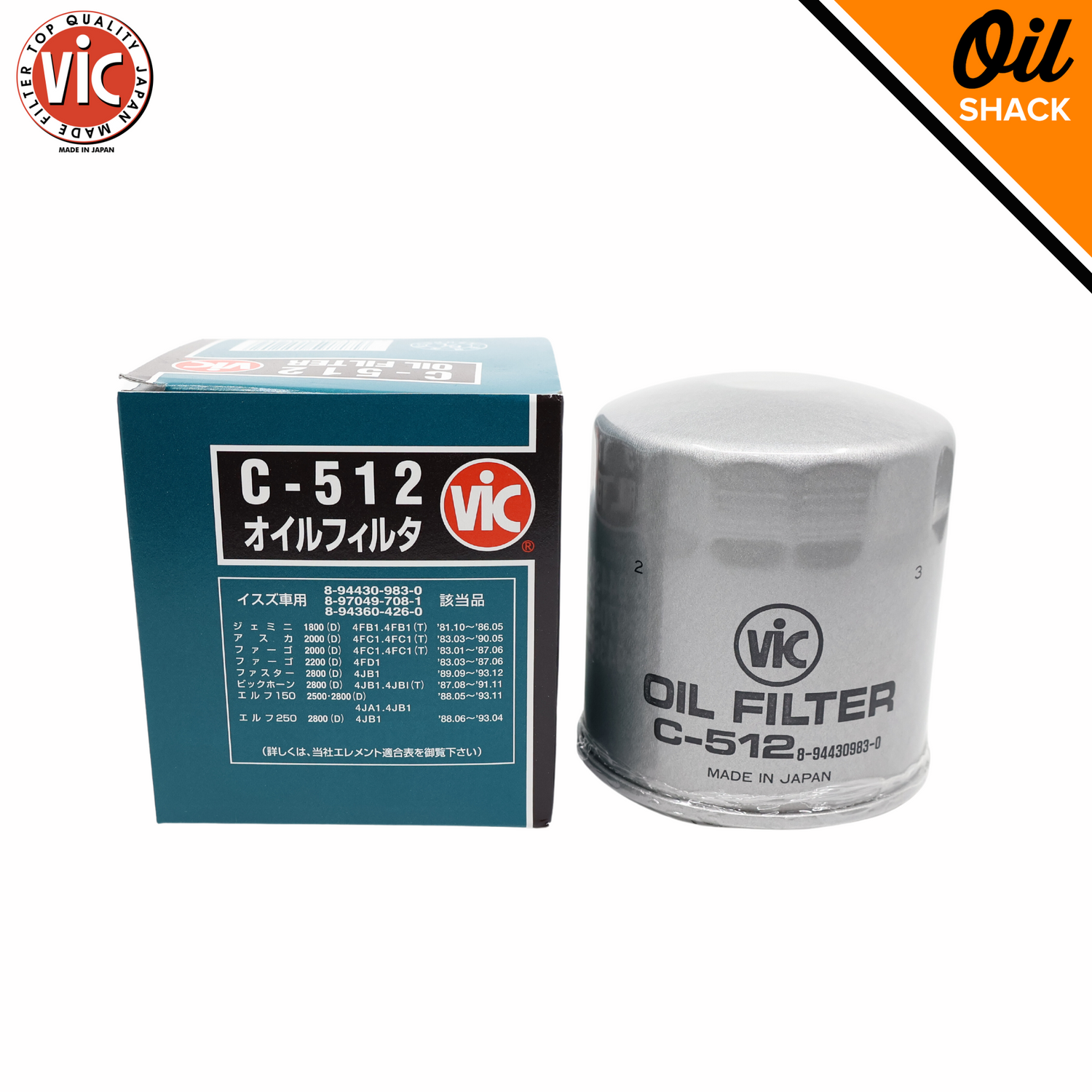 VIC OIL FILTER C512 Oil Shack
