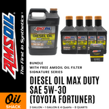 AMSOIL | Toyota Fortuner 8 Quarts 5w30 Max Duty Oil Change Bundle with Free AMSOIL Oil Filter