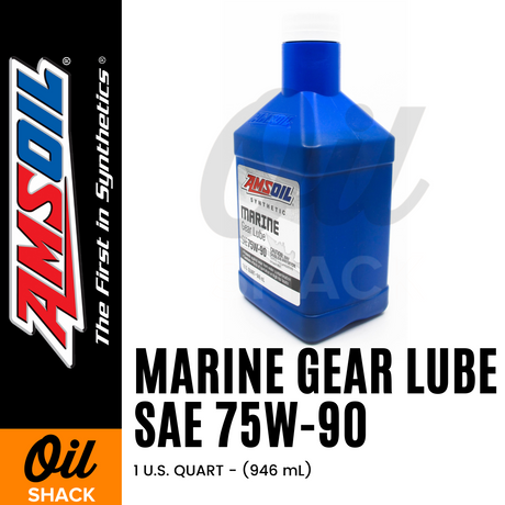 AMSOIL 75W90 (80W) MARINE GEAR UNIVERSAL GEAR LUBE FULLY SYNTHETIC (1 QUART)