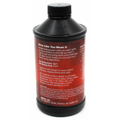 AMSOIL BRAKE FLUID DOMINATOR DOT 4 FULLY SYNTHETIC (12 OUNCES)