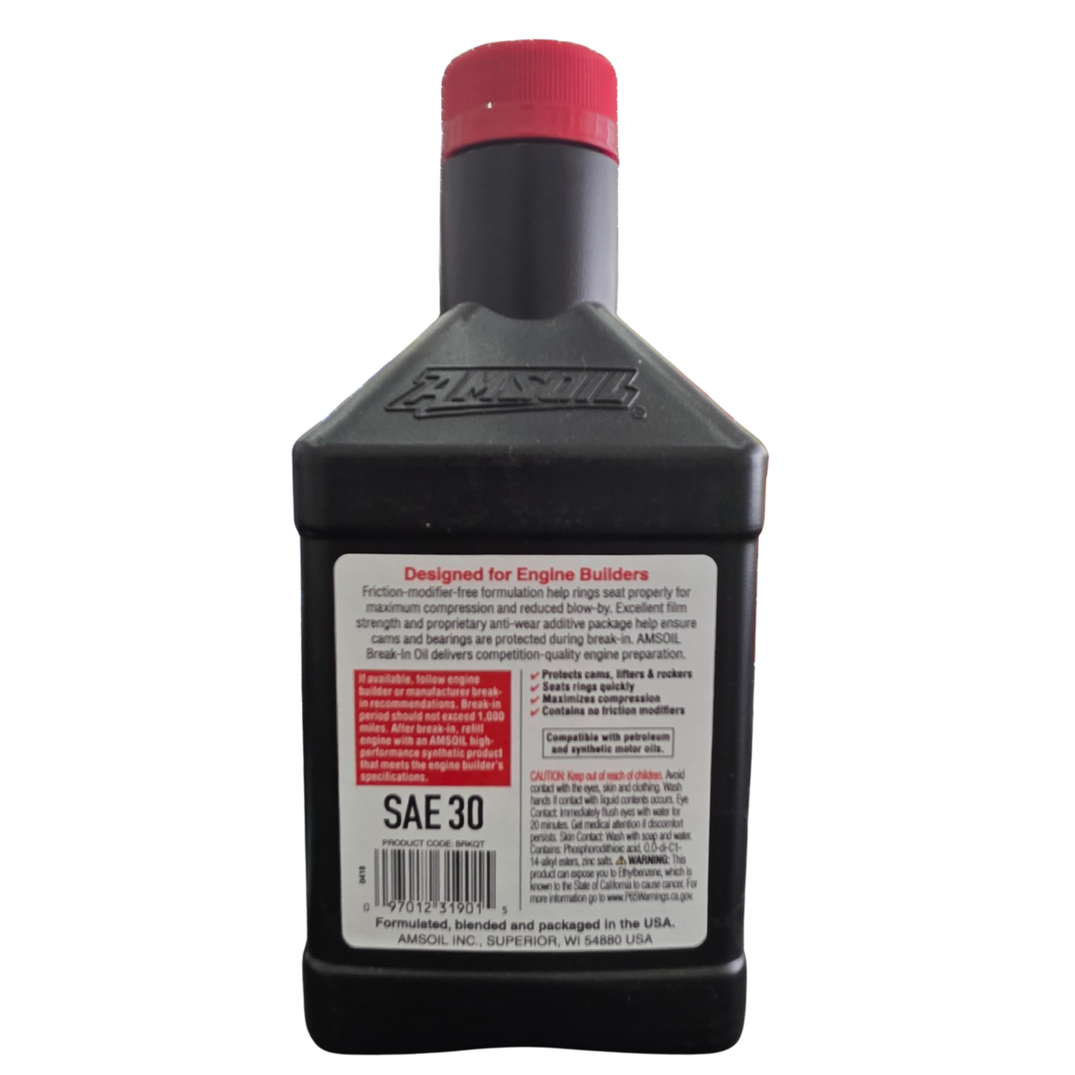 AMSOIL SAE 30 BREAK IN  ENGINE OIL (1 QUART)