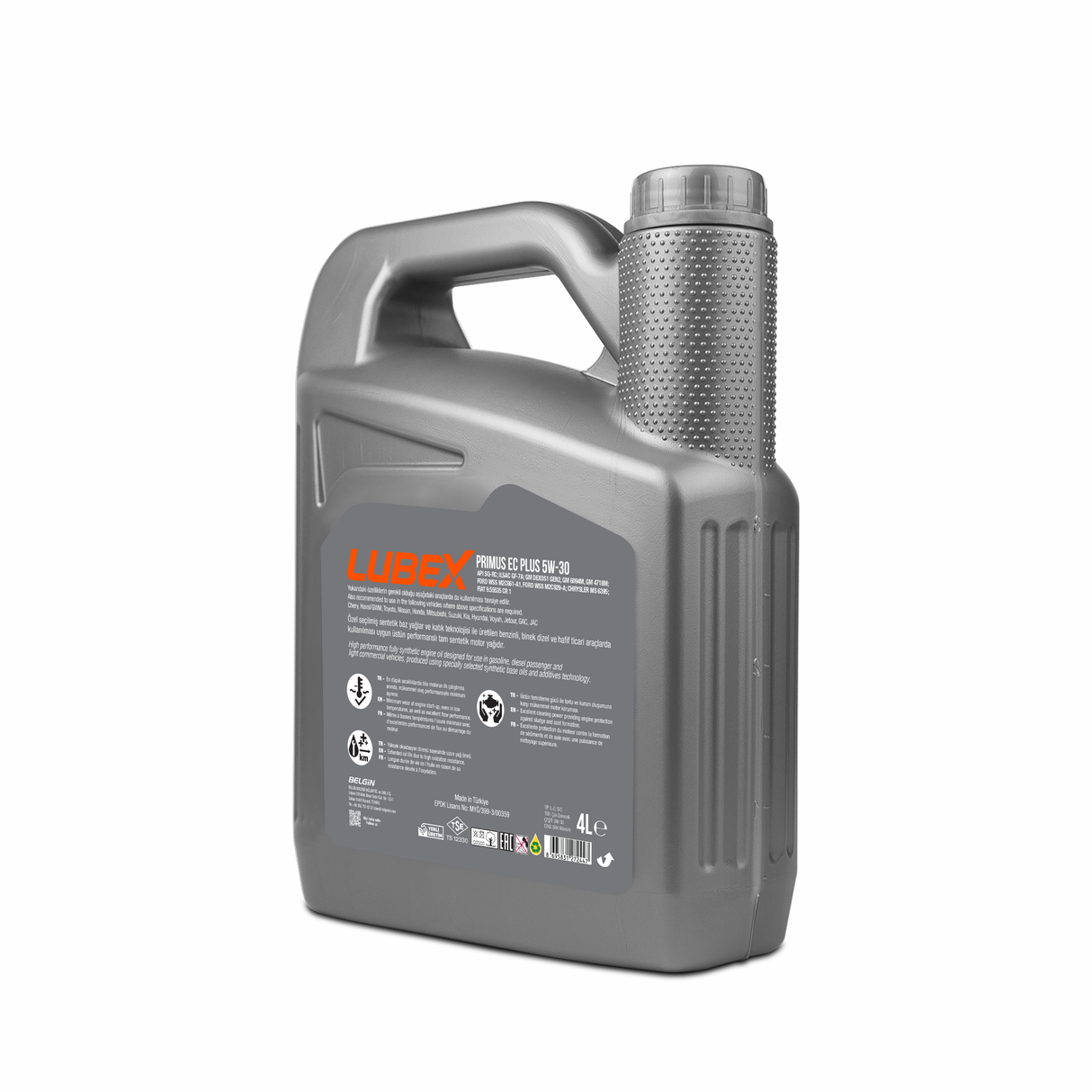 LUBEX | PRIMUS EC PLUS 5W-30 | FULLY SYNTHETIC MOTOR OIL