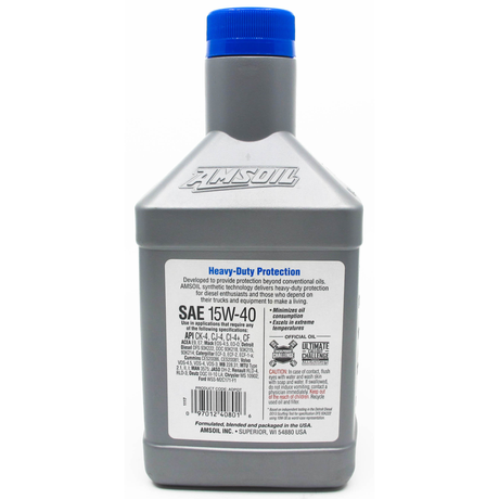 AMSOIL 15W-40 Heavy-Duty Diesel Fully Synthetic Engine Oil (ADP)