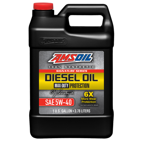 AMSOIL Signature Series Max-Duty 5W-40 Fully Synthetic Diesel Engine Oil (DEO)