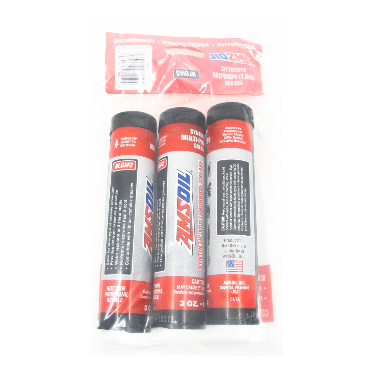 AMSOIL Multi-Purpose Grease NGLI #2 (3x9oz Cartidges)