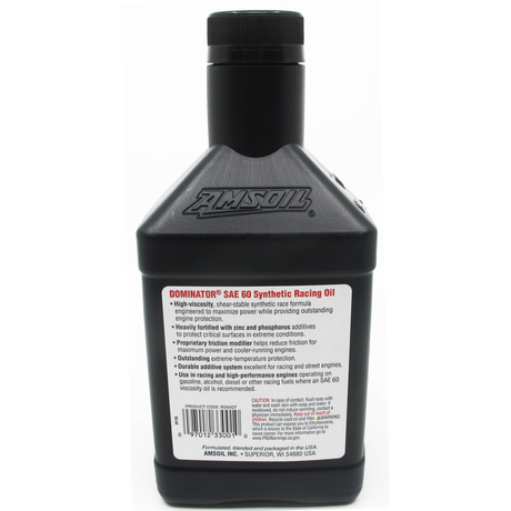 AMSOIL SAE 60 DOMINATOR ENGINE OIL FULLY SYNTHETIC (1 QUART)