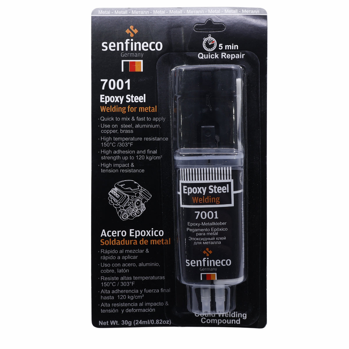 SENFINECO 7001 Epoxy Steel 25g