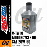 AMSOIL 20W50 V-TWIN ENGINE OIL FULLY SYNTHETIC (1 QUART)
