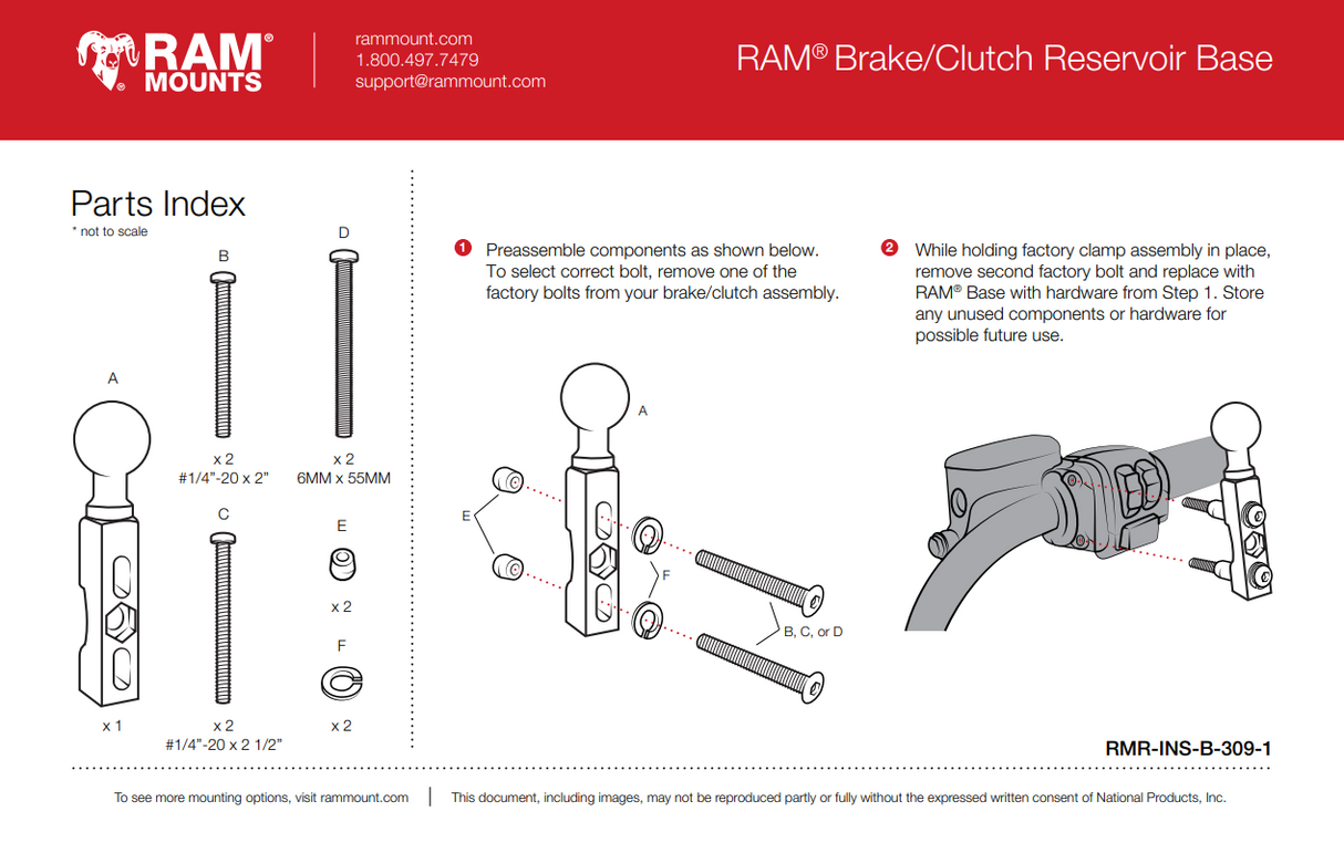 RAM MOUNTS RAM-B-309-6U