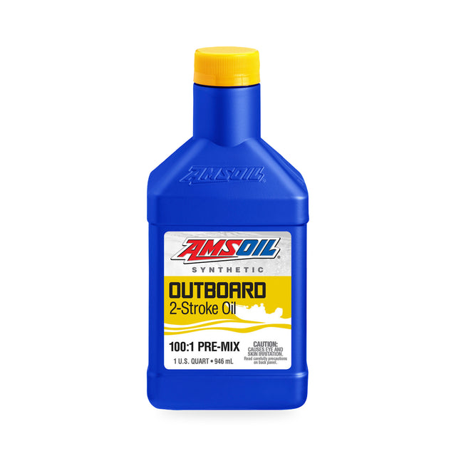 AMSOIL Outboard 100:1 Pre-Mix Fully Synthetic 2-Stroke Oil (1qt)