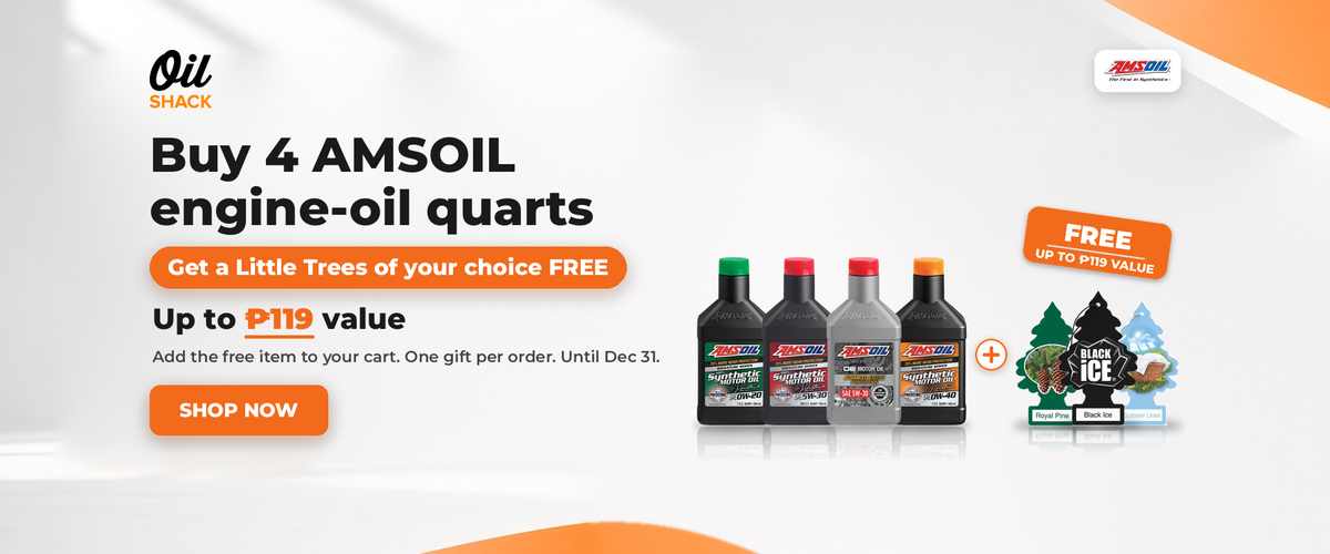 Buy 4 AMSOIL quarts, get a FREE Little Trees