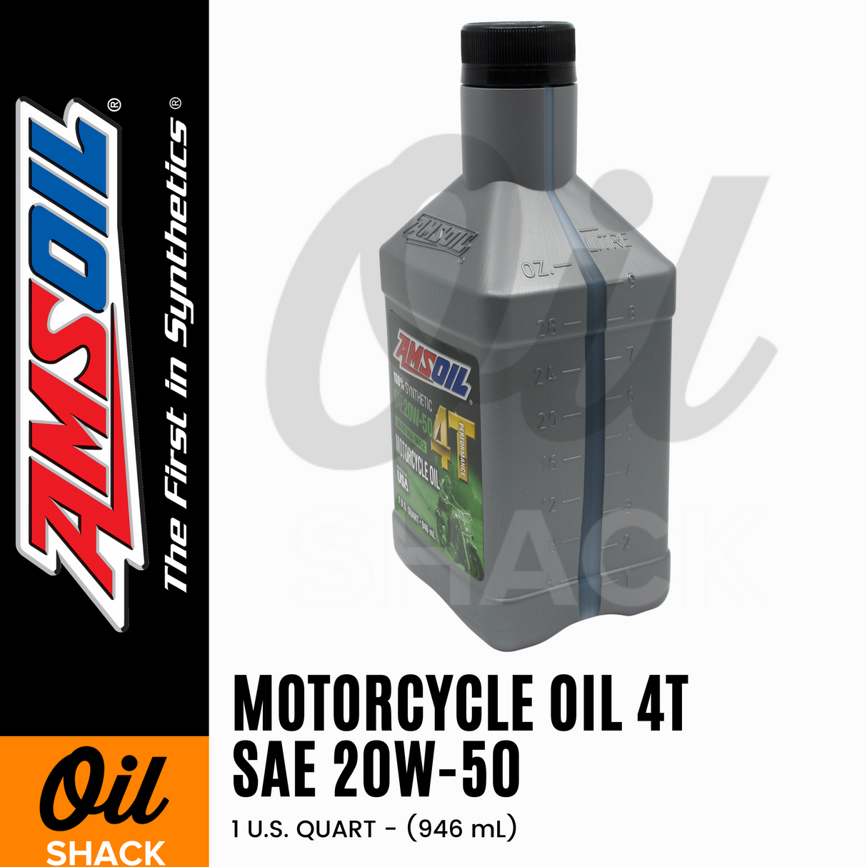 AMSOIL 20W50 4T PERFORMANCE ENGINE OIL FULLY SYNTHETIC 1 QUART
