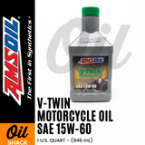 AMSOIL 15W60 V-TWIN ENGINE OIL FULLY SYNTHETIC (1 QUART)