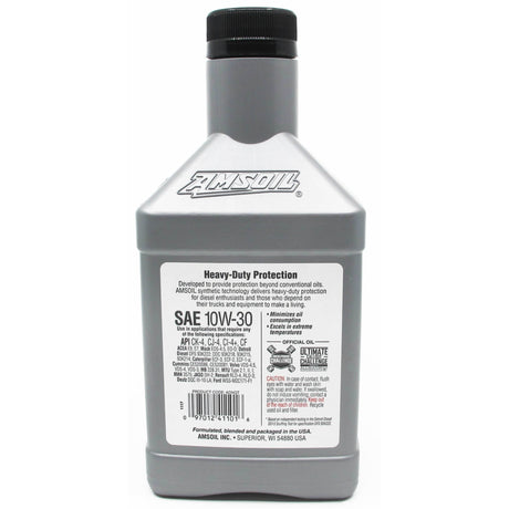 AMSOIL 10W-30 Heavy-Duty Diesel Fully Synthetic Engine Oil (ADN)