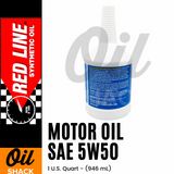 RED LINE 5W50 MOTOR OIL (1 QUART)