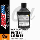 AMSOIL 5W50 SIGNATURE SERIES ENGINE OIL FULLY SYNTHETIC (1 QUART)