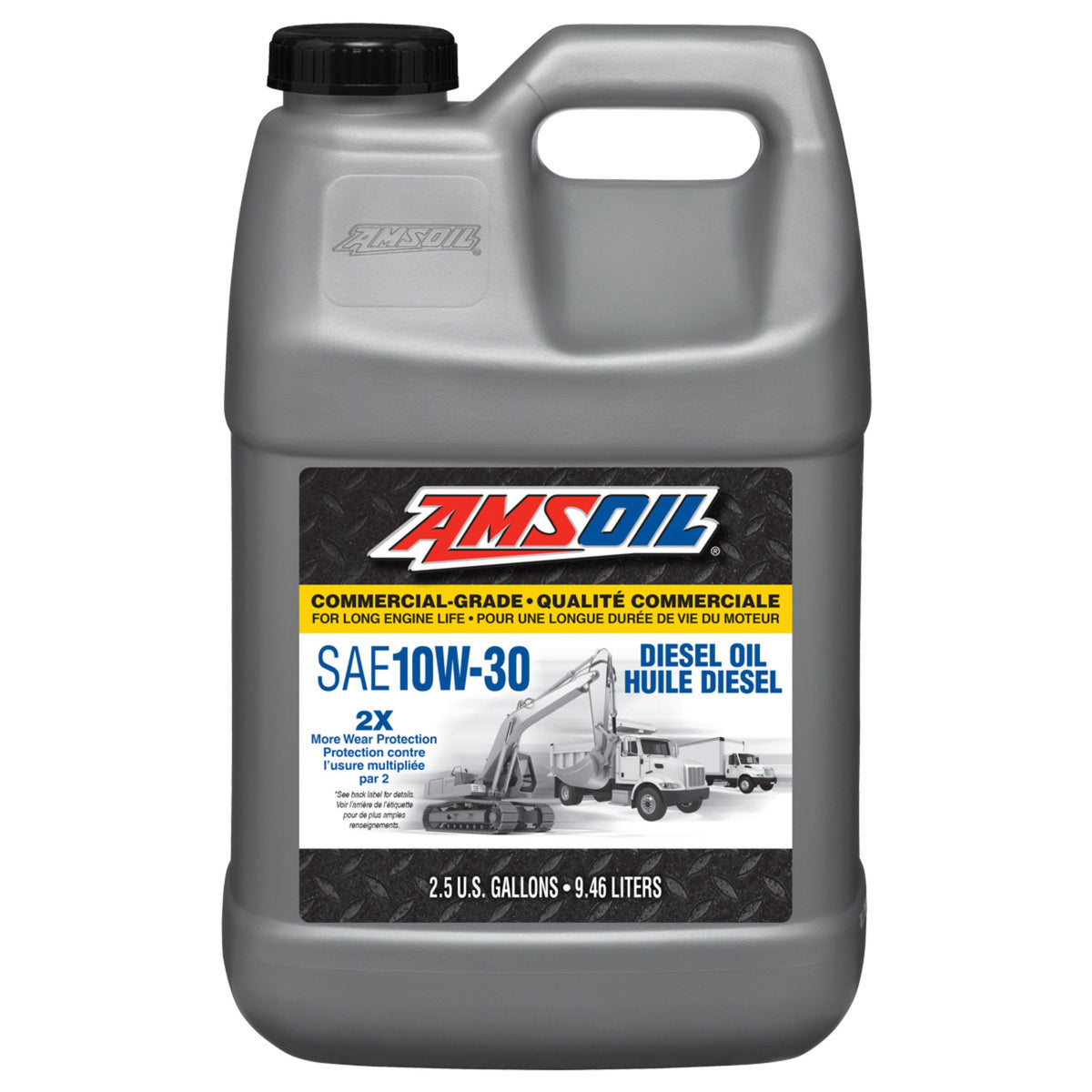 AMSOIL 10W-30 Commercial-Grade Diesel Oil Synthetic-Blend Engine Oil (SBDT)