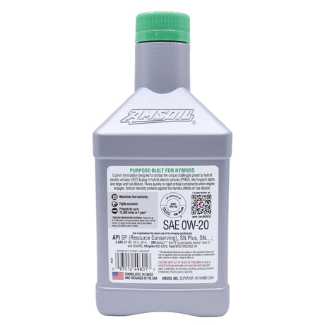 AMSOIL 0W-20 Hybrid Series Fully Synthetic Engine Oil (HE020)