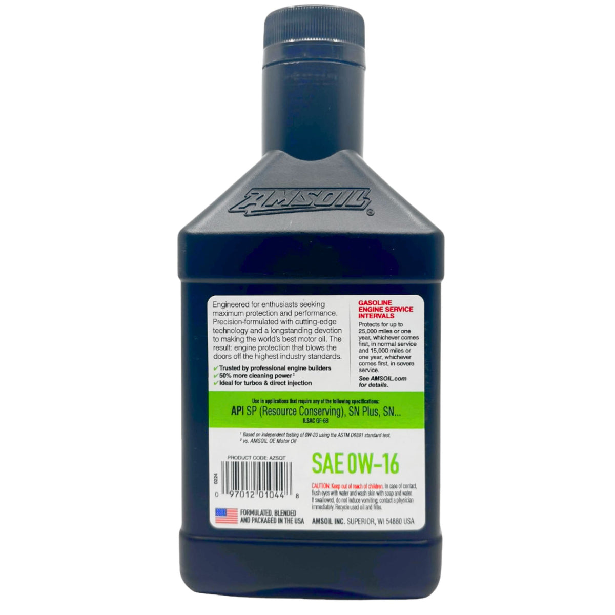 AMSOIL Signature Series 0W-16 Fully Synthetic Engine Oil (AZS)