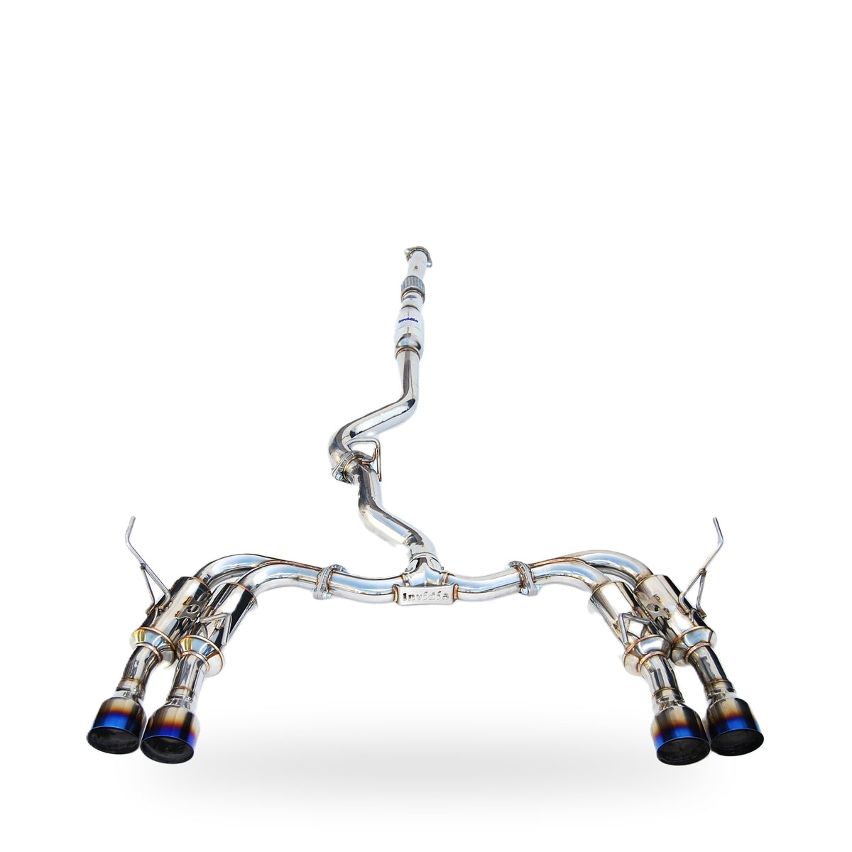 Invidia Gemini R400 Single Layer Cat Back Exhaust w/Titanium Burnt Tips  Subaru WRX/STI 2015+