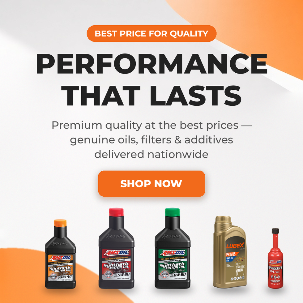 Performance that lasts – genuine oils, filters and additives delivered nationwide